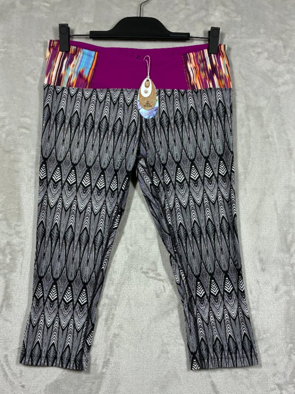 prAna Rai Swim Tight - Size Large L Black Feather - NWT
